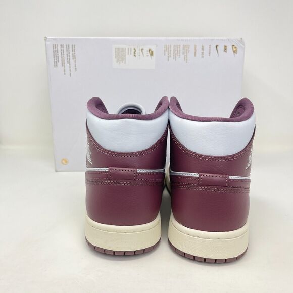 Air Jordan 1 Mid Platinum Mauve Sail Athletic Shoes BQ6472-050 Size W 11 - M 9.5 - Picture 4 of 9